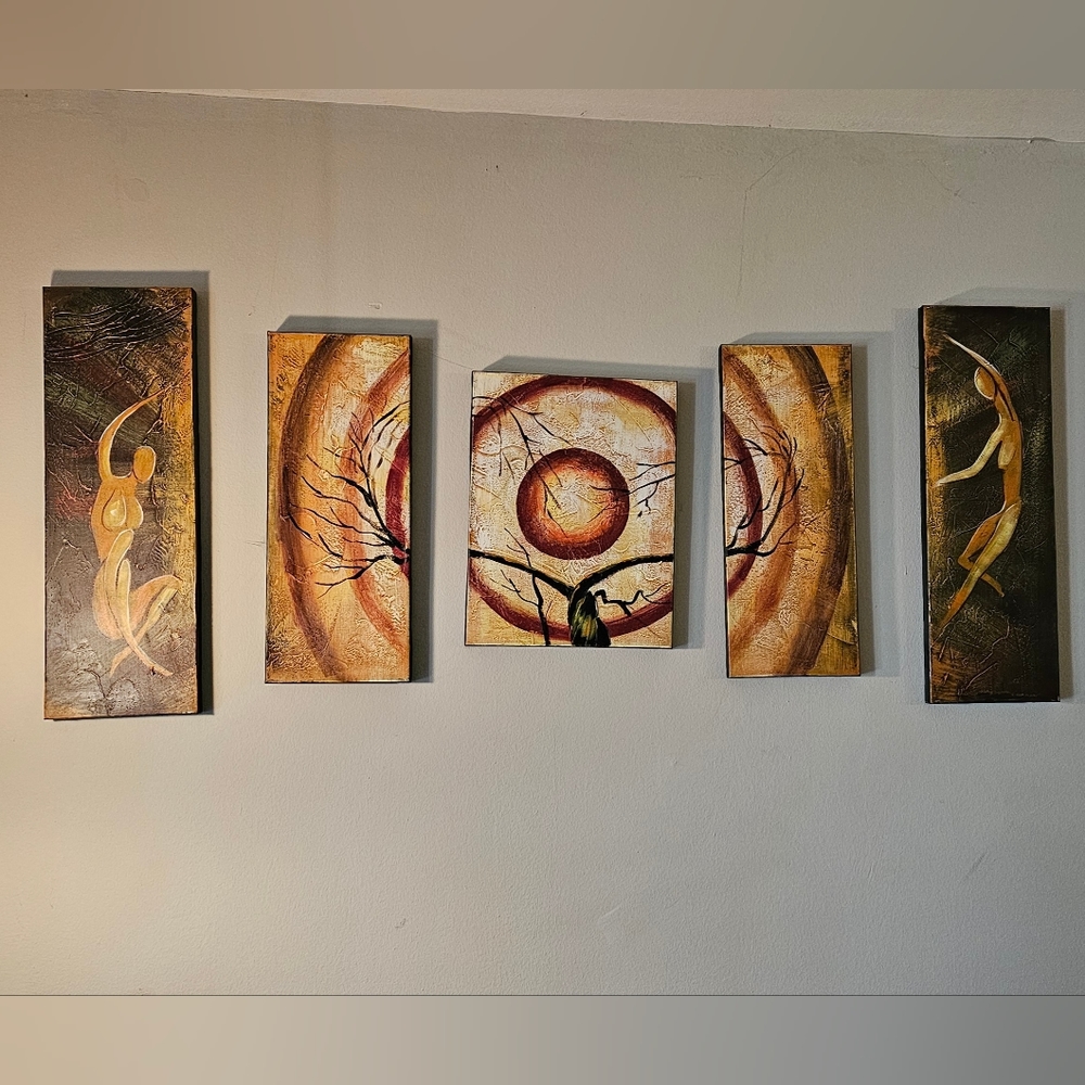 5 piece canvas wall art